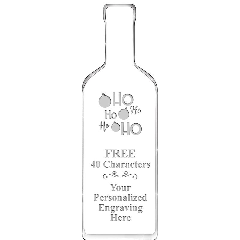 10" WINE BOTTLE ACRYLIC