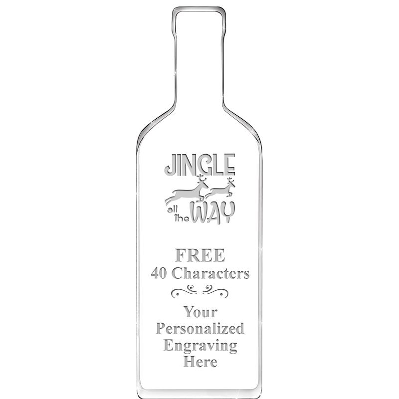 10" WINE BOTTLE ACRYLIC