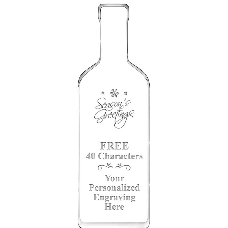 10" WINE BOTTLE ACRYLIC