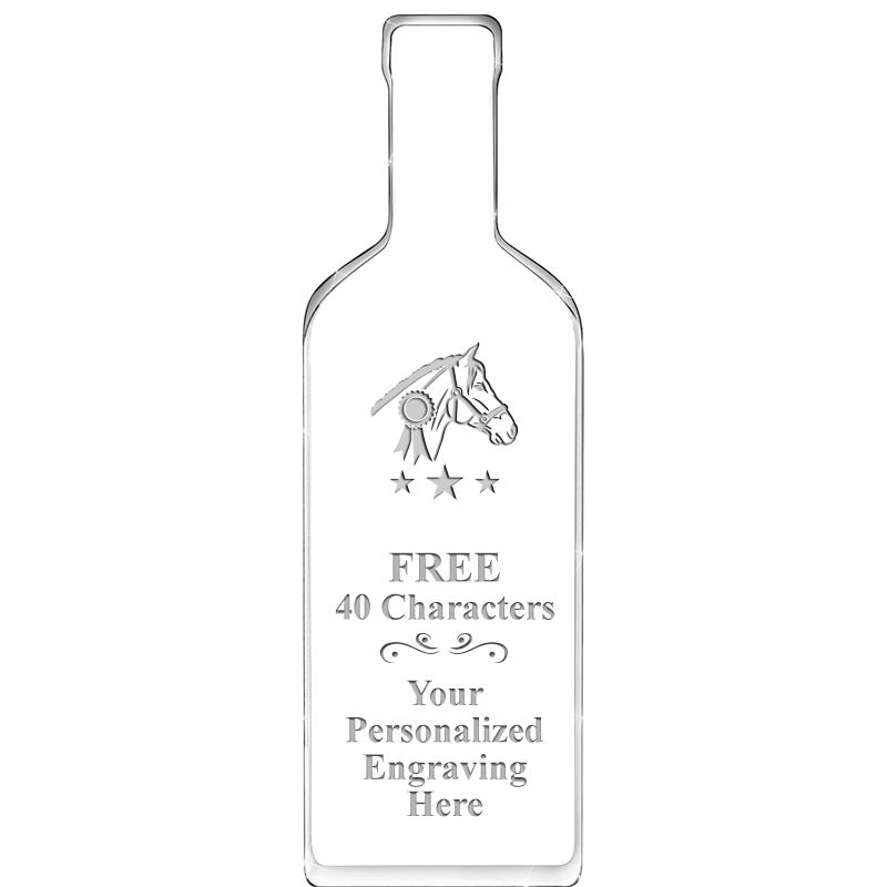 10" WINE BOTTLE ACRYLIC