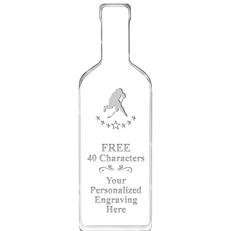 10" WINE BOTTLE ACRYLIC