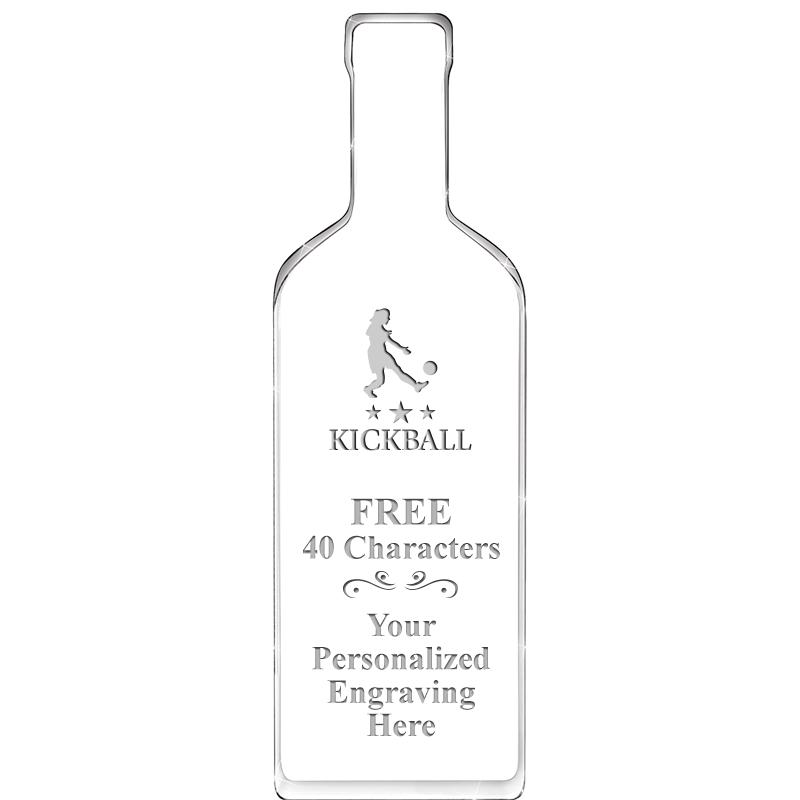 10" WINE BOTTLE ACRYLIC