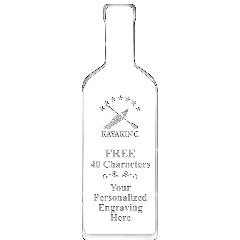 10" WINE BOTTLE ACRYLIC