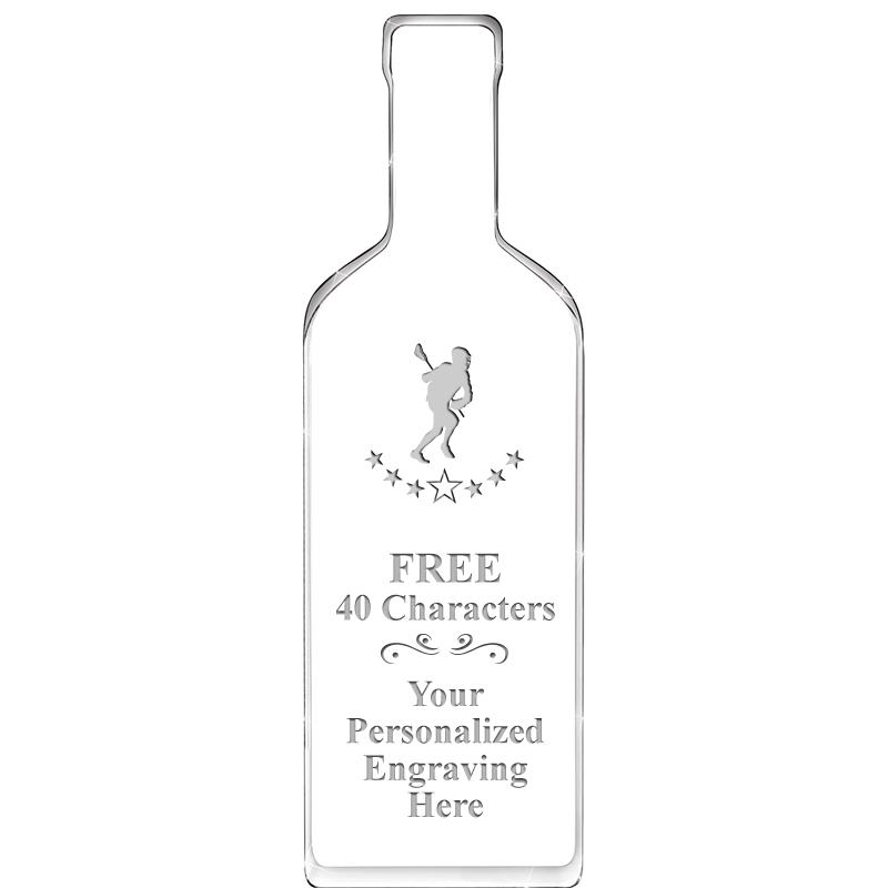 10" WINE BOTTLE ACRYLIC