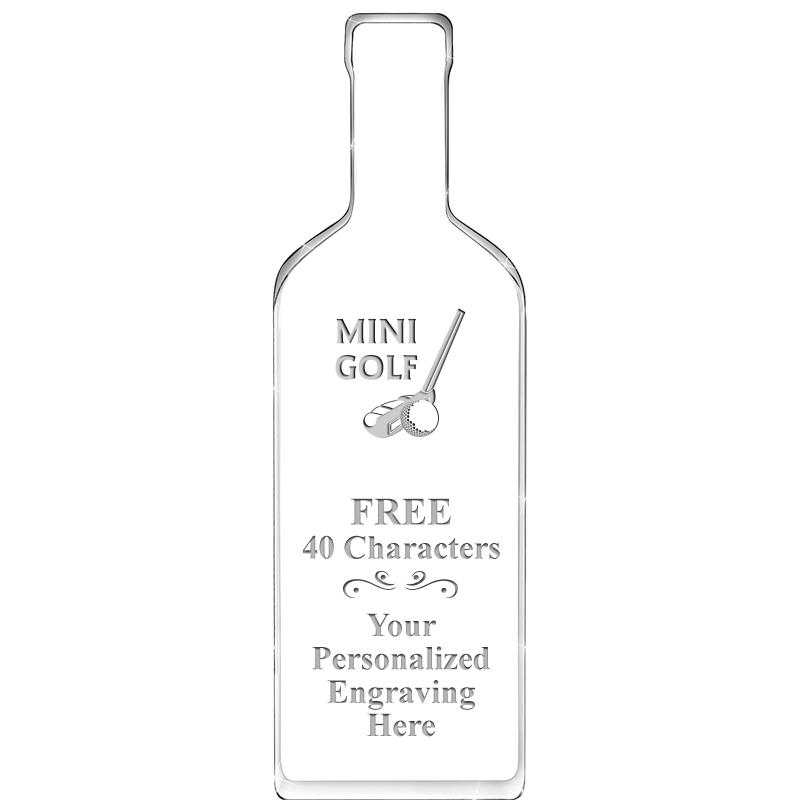 10" WINE BOTTLE ACRYLIC