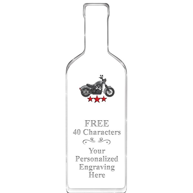 10" WINE BOTTLE ACRYLIC