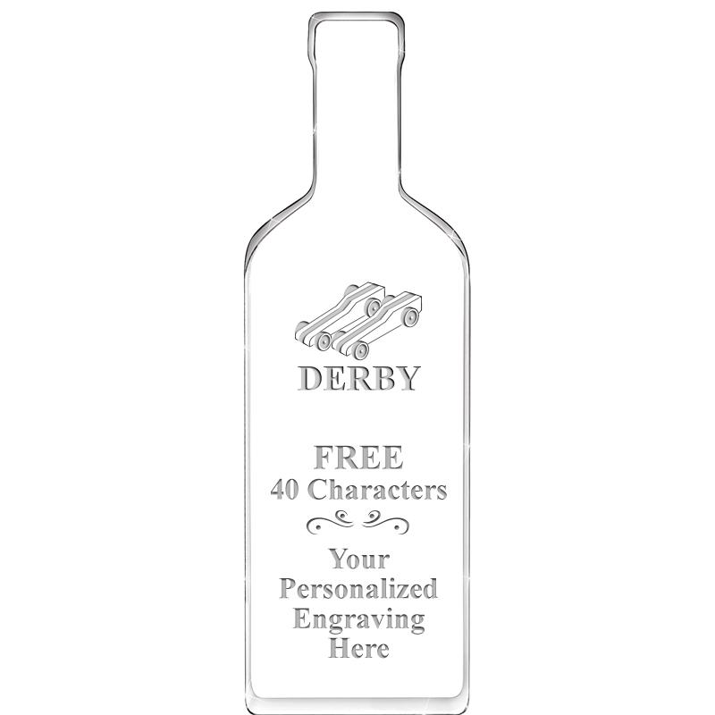 10" WINE BOTTLE ACRYLIC