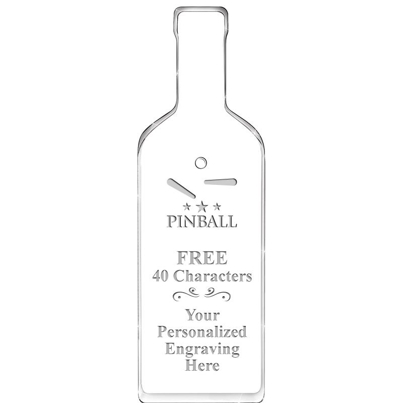 10" WINE BOTTLE ACRYLIC