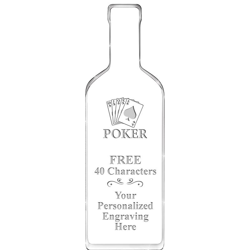 10" WINE BOTTLE ACRYLIC