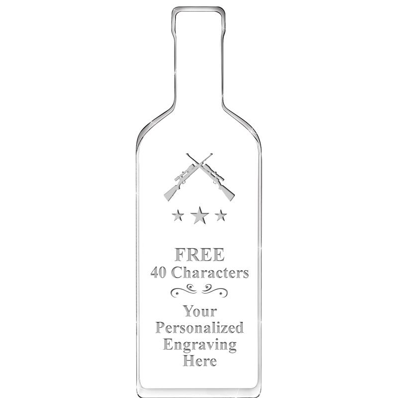 10" WINE BOTTLE ACRYLIC