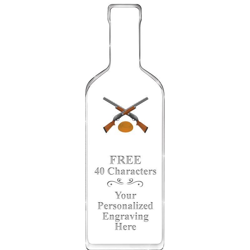 10" WINE BOTTLE ACRYLIC