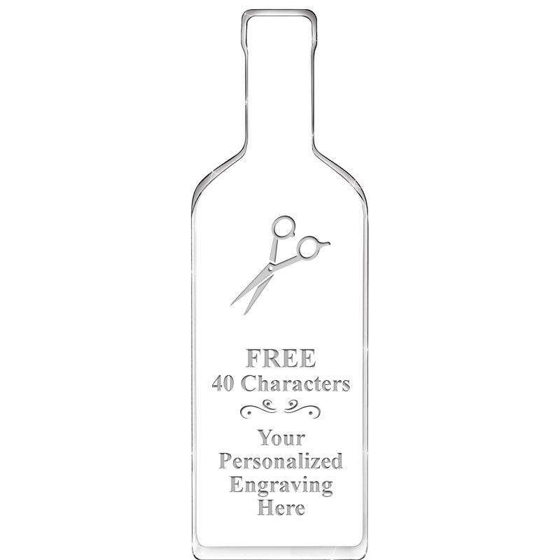 10" WINE BOTTLE ACRYLIC