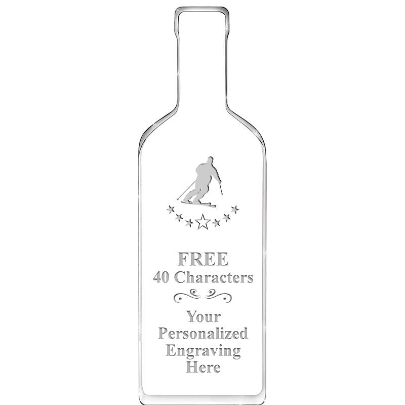 10" WINE BOTTLE ACRYLIC