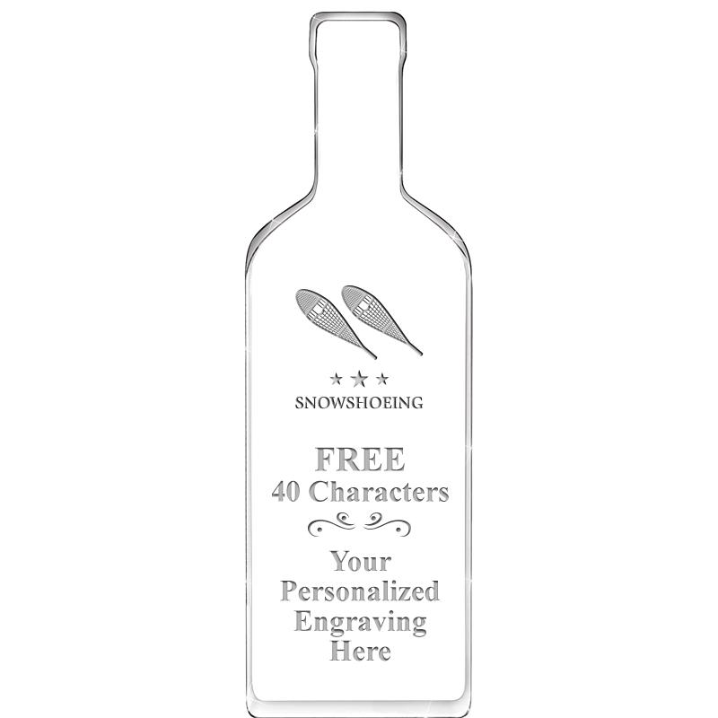 10" WINE BOTTLE ACRYLIC