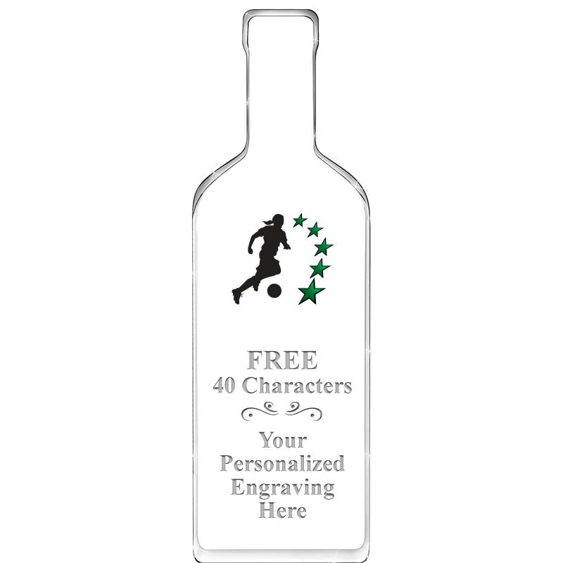 10" WINE BOTTLE ACRYLIC