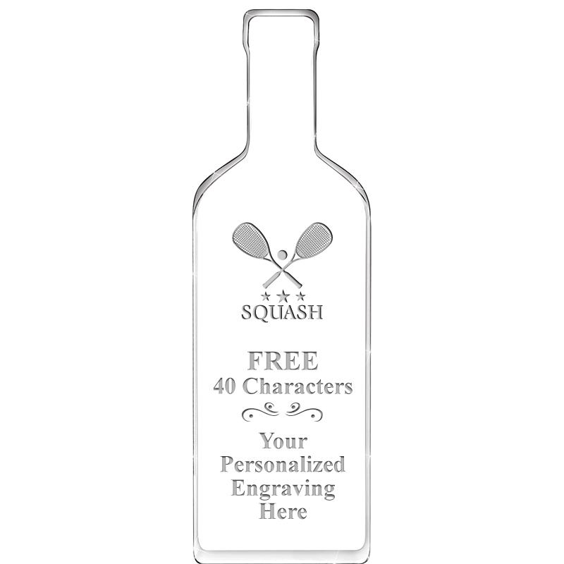 10" WINE BOTTLE ACRYLIC