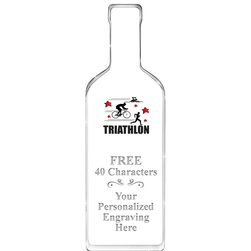 10" WINE BOTTLE ACRYLIC