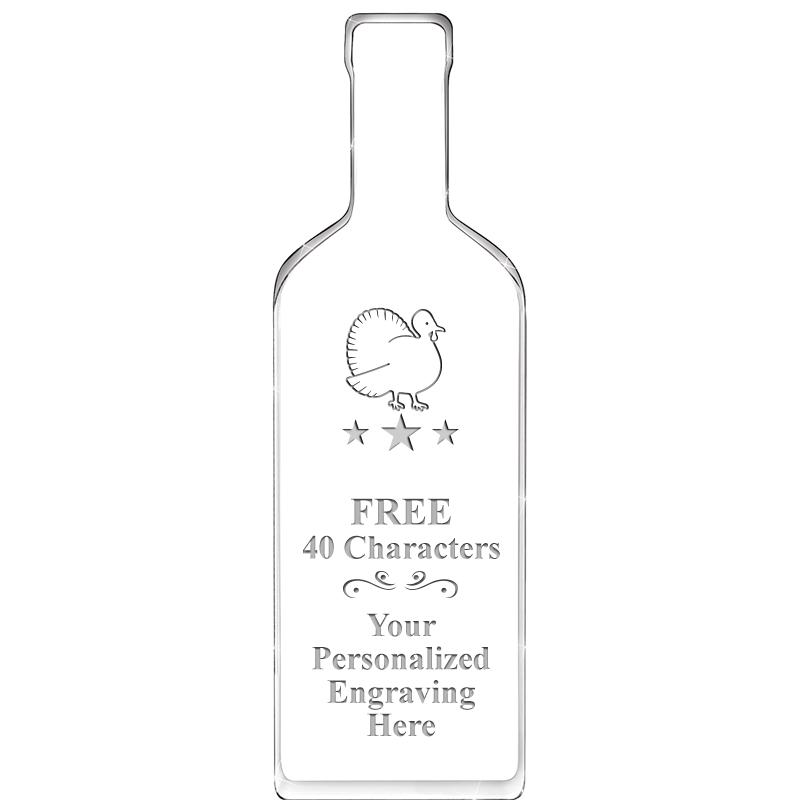 10" WINE BOTTLE ACRYLIC