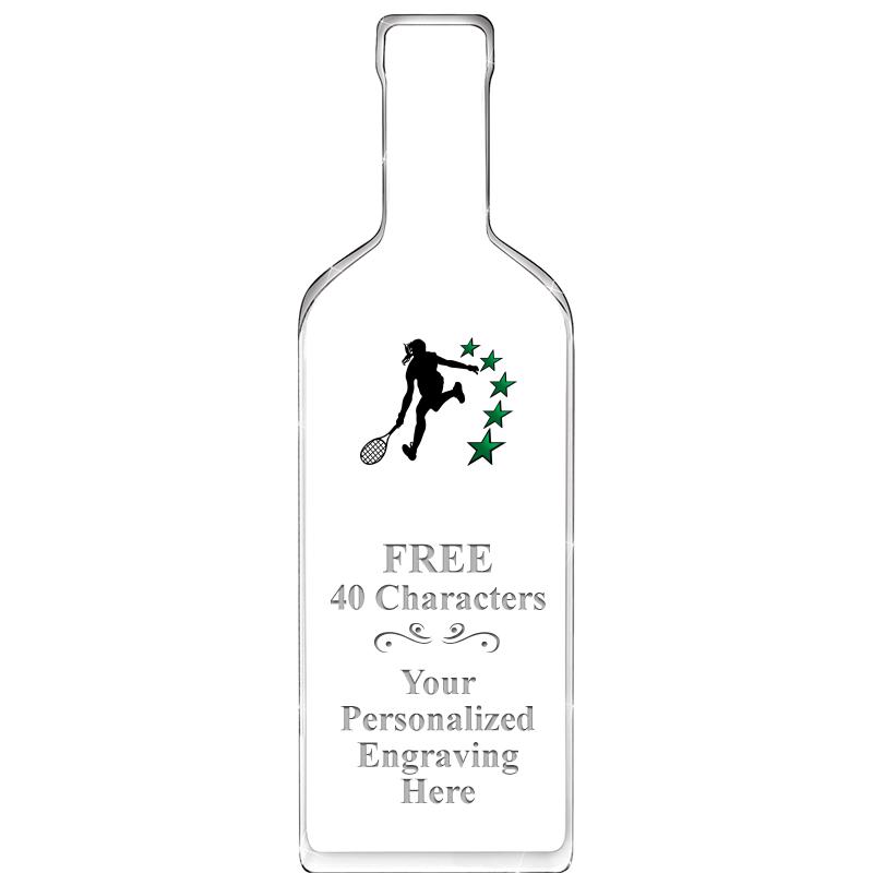 10" WINE BOTTLE ACRYLIC