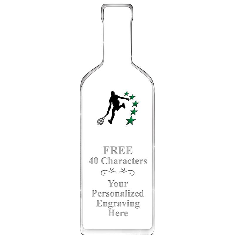10" WINE BOTTLE ACRYLIC