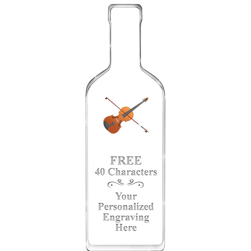 10" WINE BOTTLE ACRYLIC