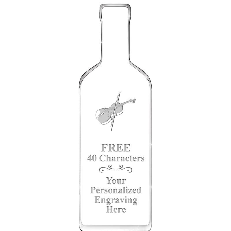 10" WINE BOTTLE ACRYLIC