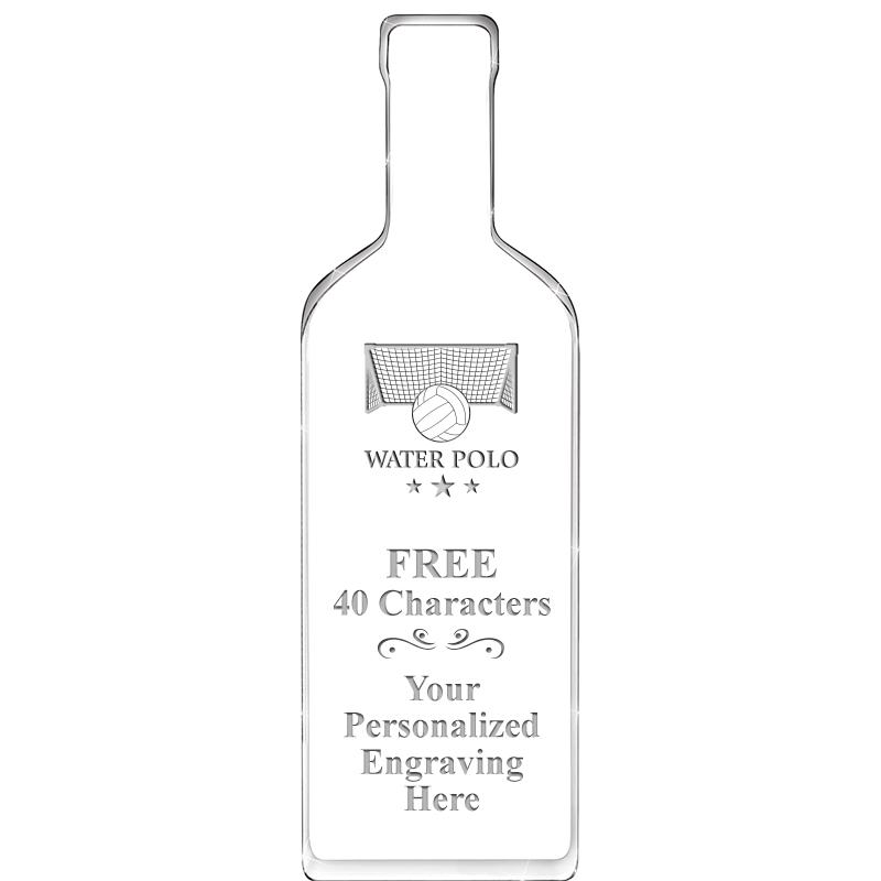 10" WINE BOTTLE ACRYLIC