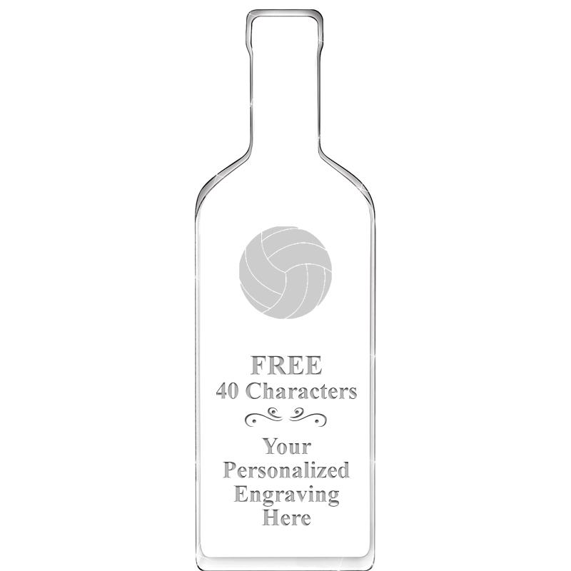 10" WINE BOTTLE ACRYLIC