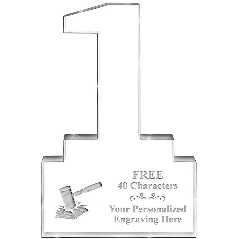 6" 1 YEAR OF SERVICE ACRYLIC