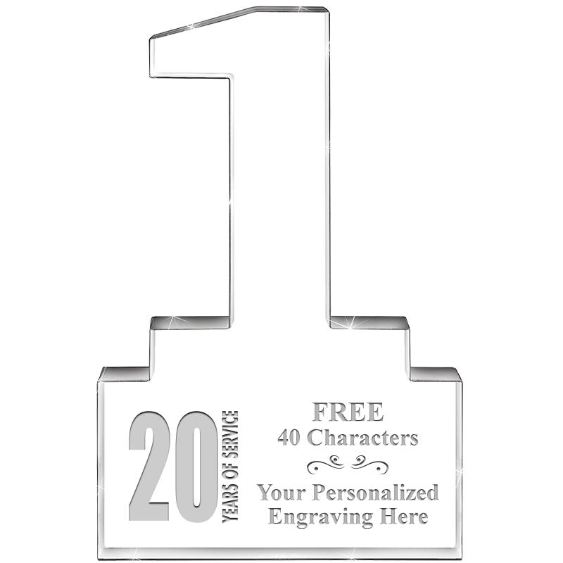 6" 1 YEAR OF SERVICE ACRYLIC