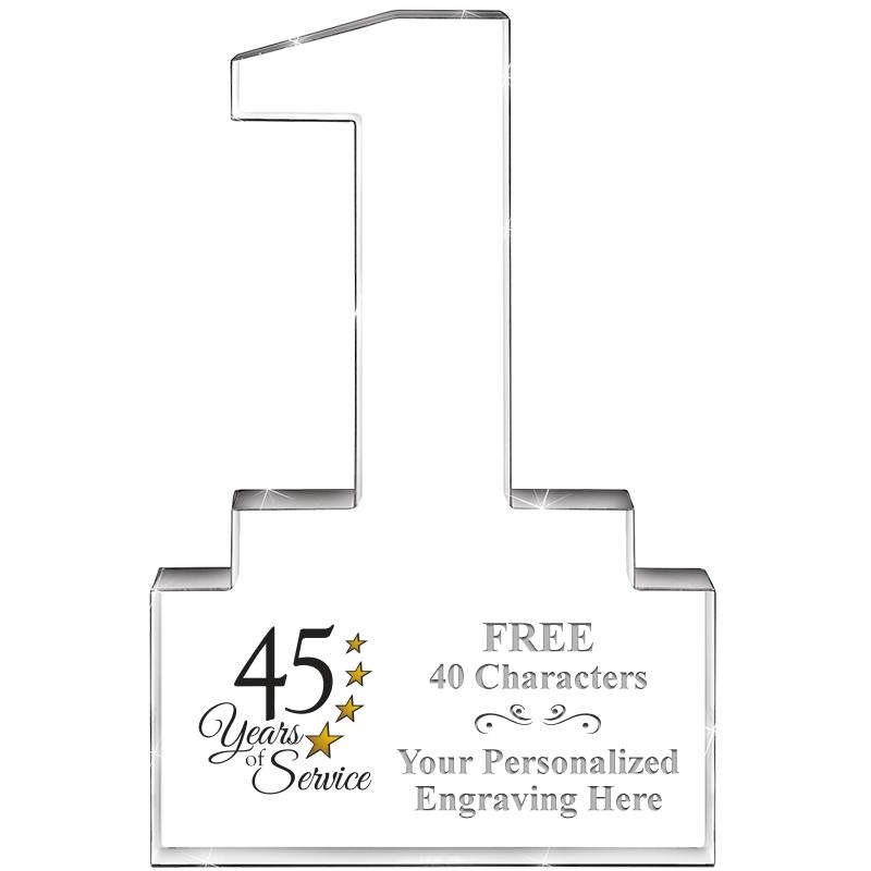 6" 1 YEAR OF SERVICE ACRYLIC