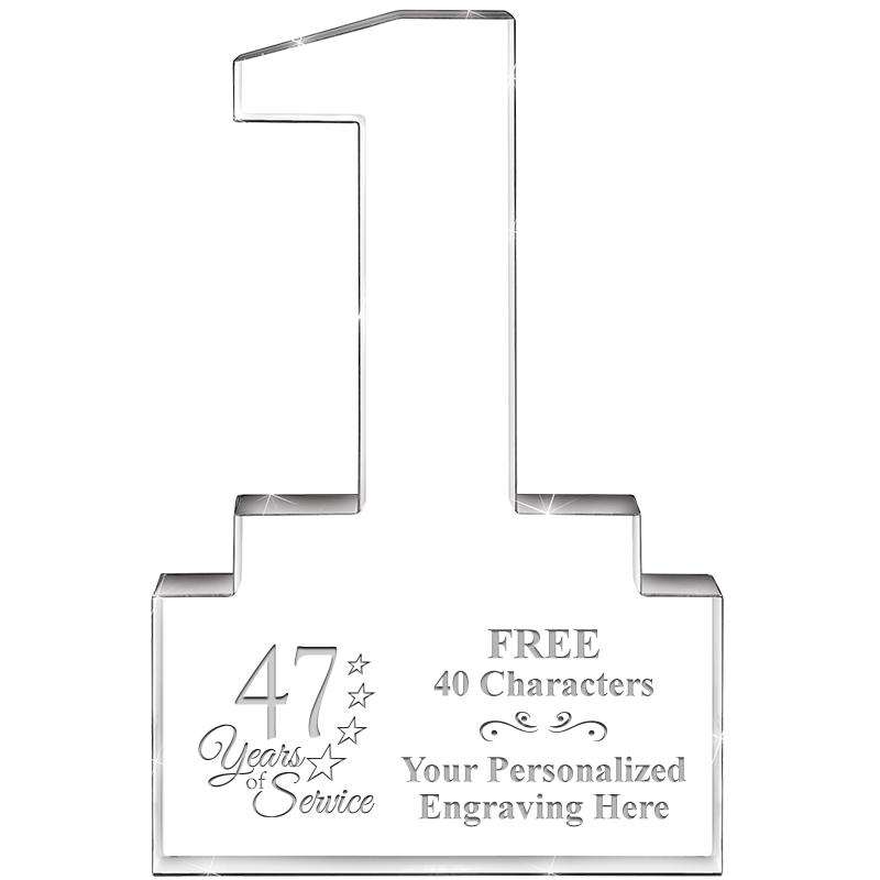 6" 1 YEAR OF SERVICE ACRYLIC