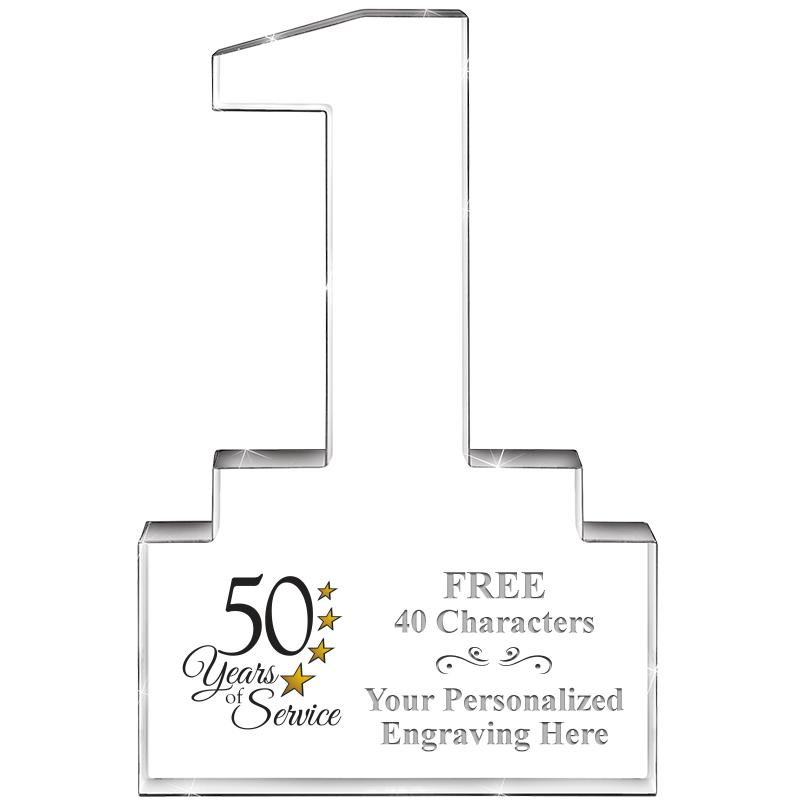 6" 1 YEAR OF SERVICE ACRYLIC