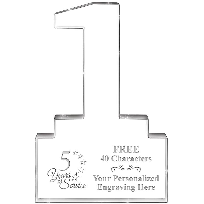 6" 1 YEAR OF SERVICE ACRYLIC