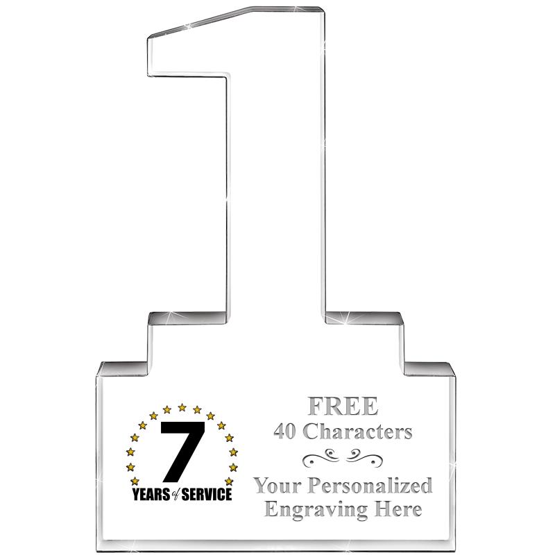 6" 1 YEAR OF SERVICE ACRYLIC