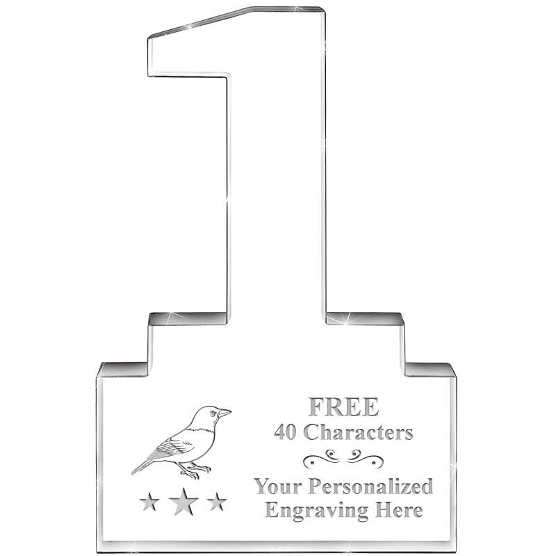 6" 1 YEAR OF SERVICE ACRYLIC