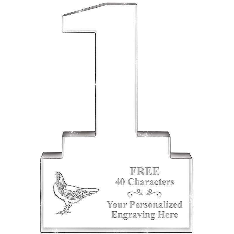 6" 1 YEAR OF SERVICE ACRYLIC