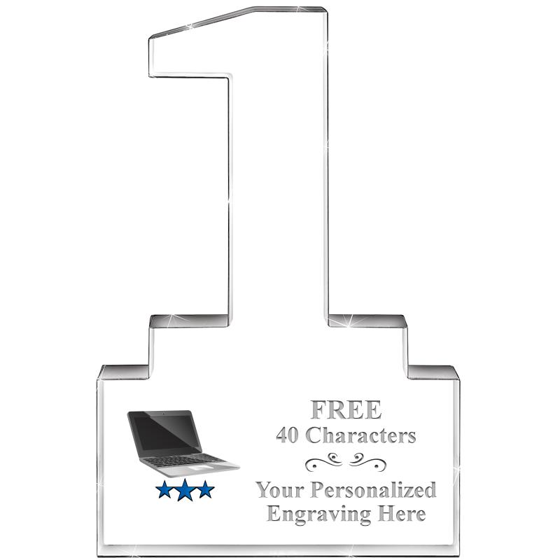 6" 1 YEAR OF SERVICE ACRYLIC