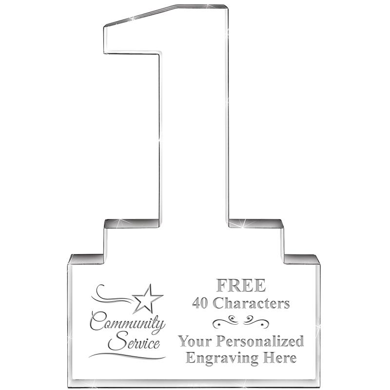 6" 1 YEAR OF SERVICE ACRYLIC