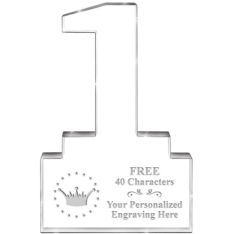 6" 1 YEAR OF SERVICE ACRYLIC