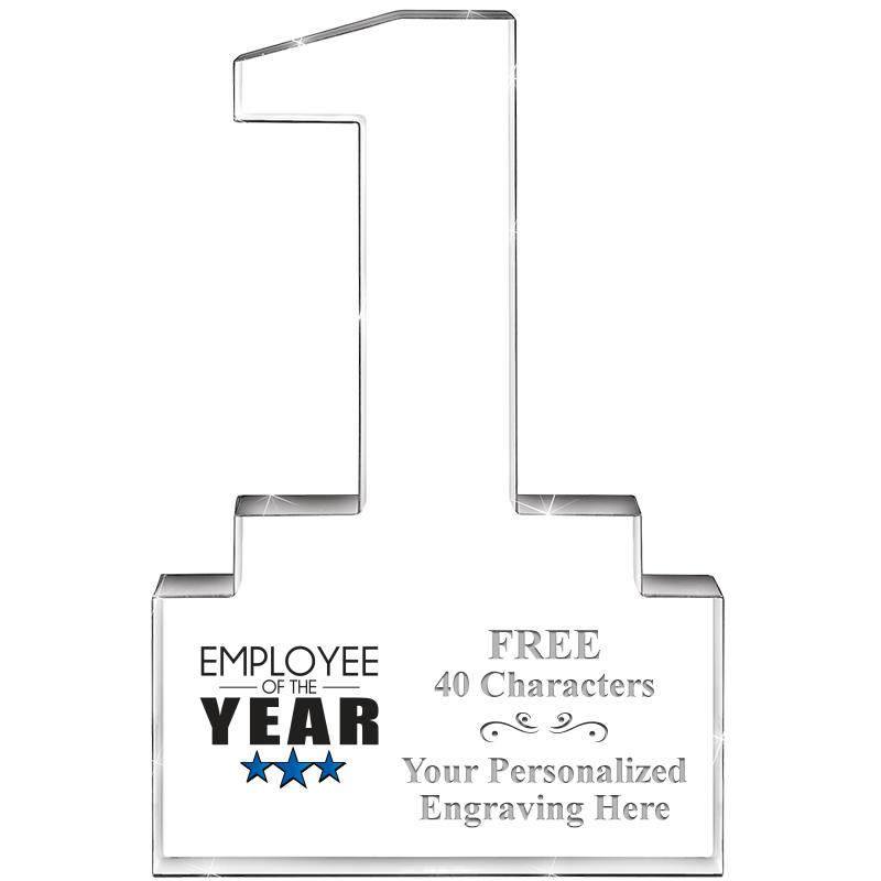 6" 1 YEAR OF SERVICE ACRYLIC