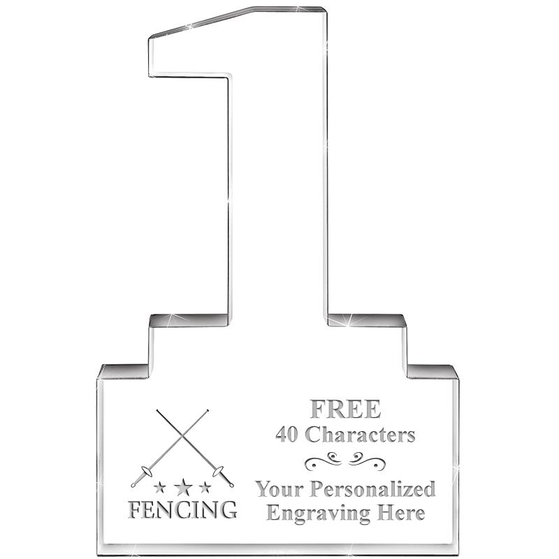 6" 1 YEAR OF SERVICE ACRYLIC