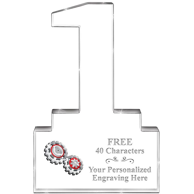 6" 1 YEAR OF SERVICE ACRYLIC