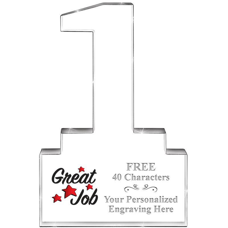 6" 1 YEAR OF SERVICE ACRYLIC