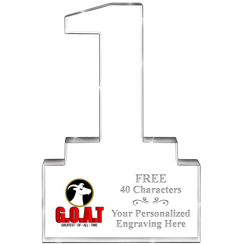 6" 1 YEAR OF SERVICE ACRYLIC