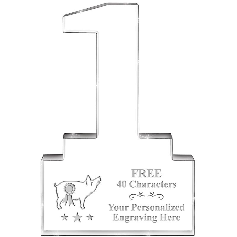 6" 1 YEAR OF SERVICE ACRYLIC