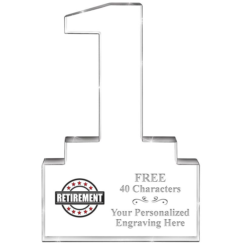 6" 1 YEAR OF SERVICE ACRYLIC