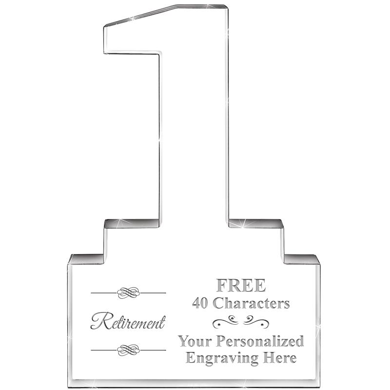 6" 1 YEAR OF SERVICE ACRYLIC