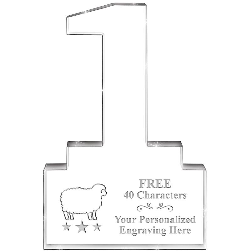 6" 1 YEAR OF SERVICE ACRYLIC