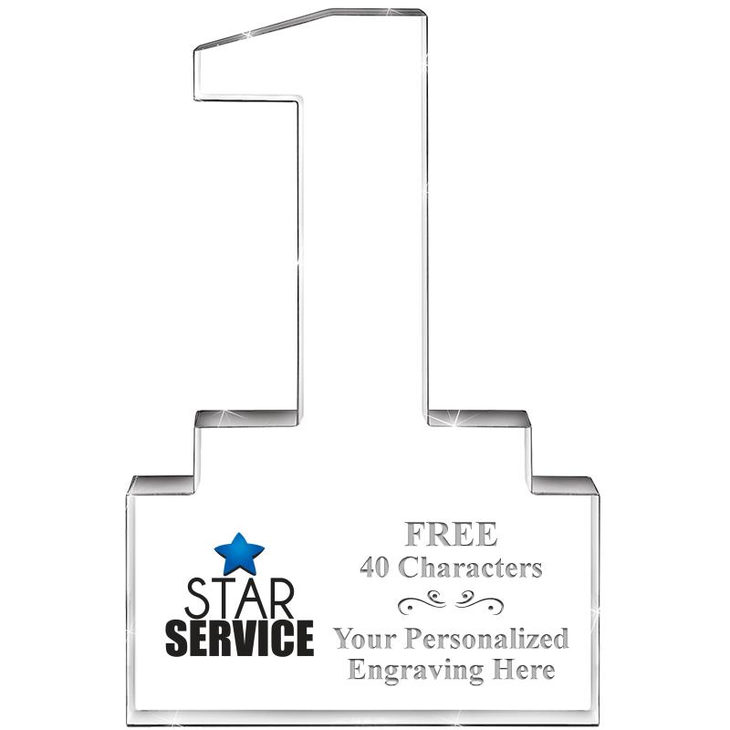 6" 1 YEAR OF SERVICE ACRYLIC